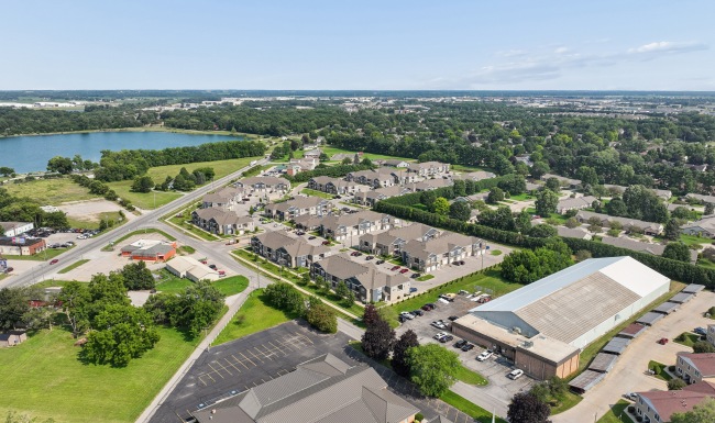 Aerial view of Park 33 Apartments
