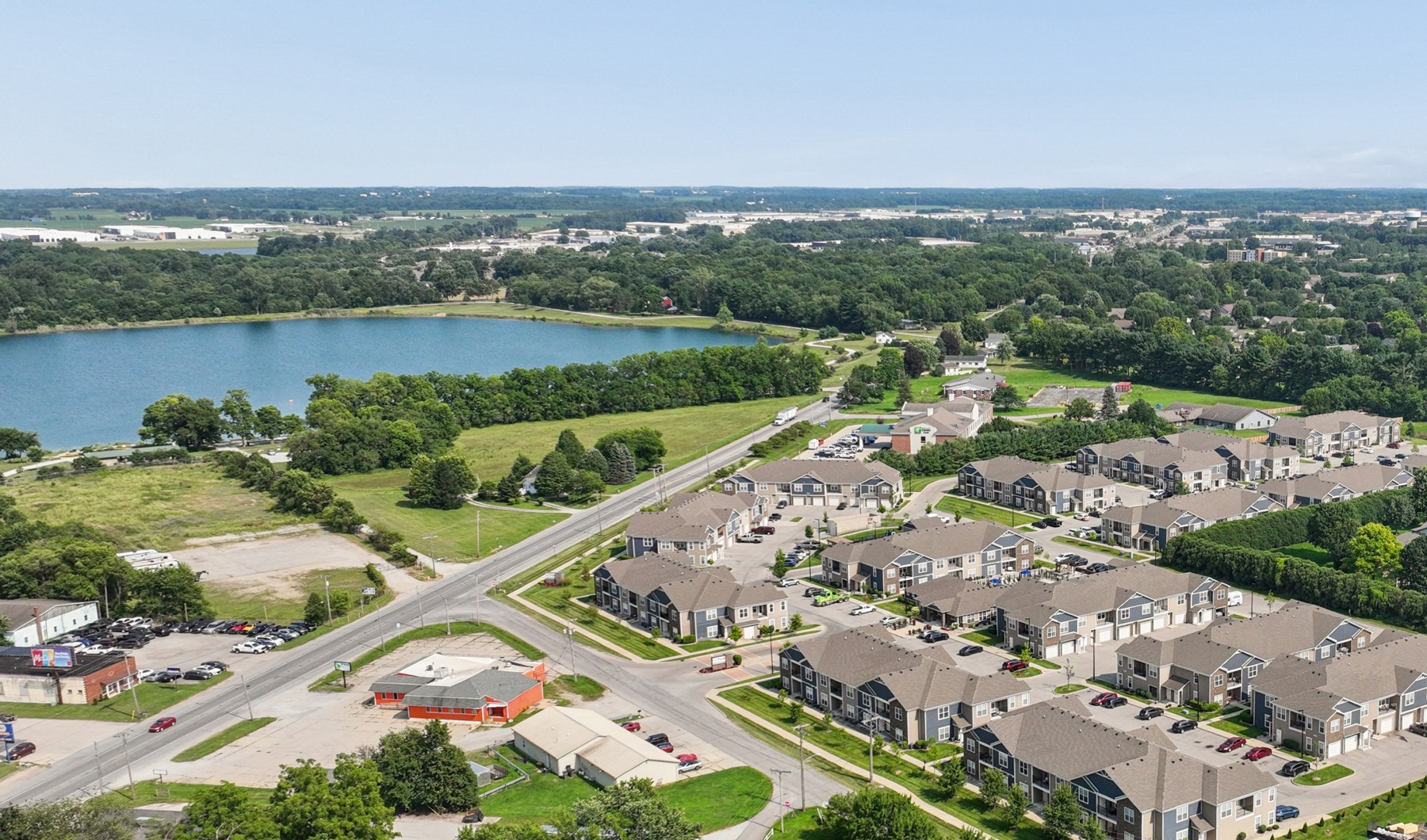 Aerial view of Park 33 Apartments